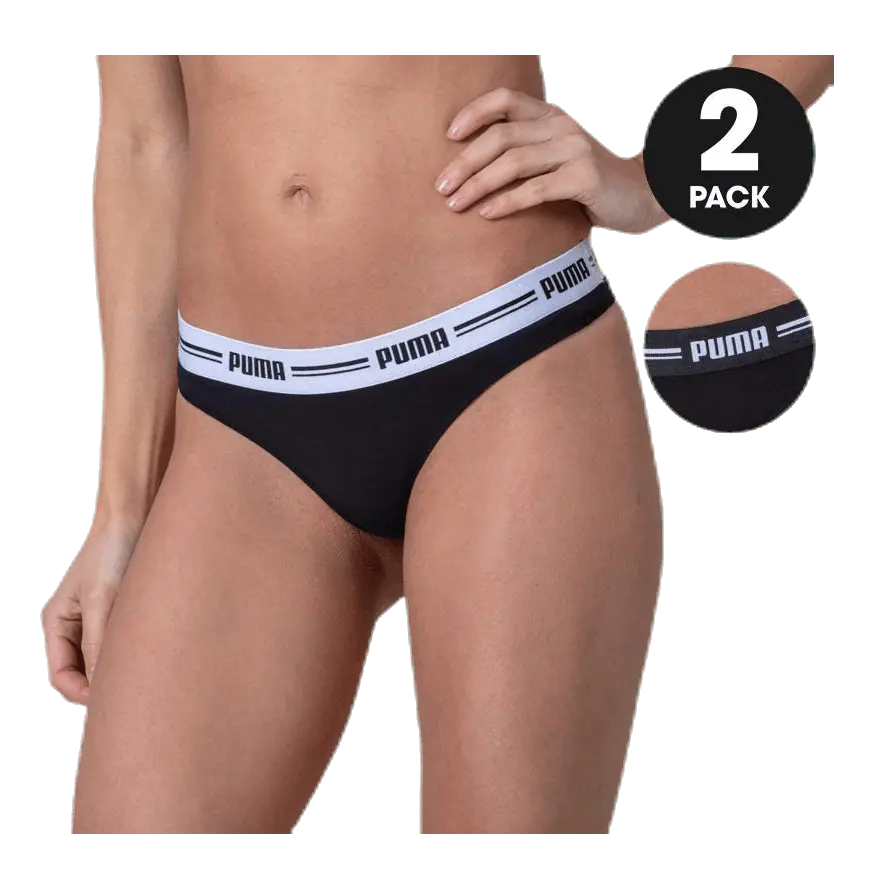 Iconic String 2-Pack Hang Black