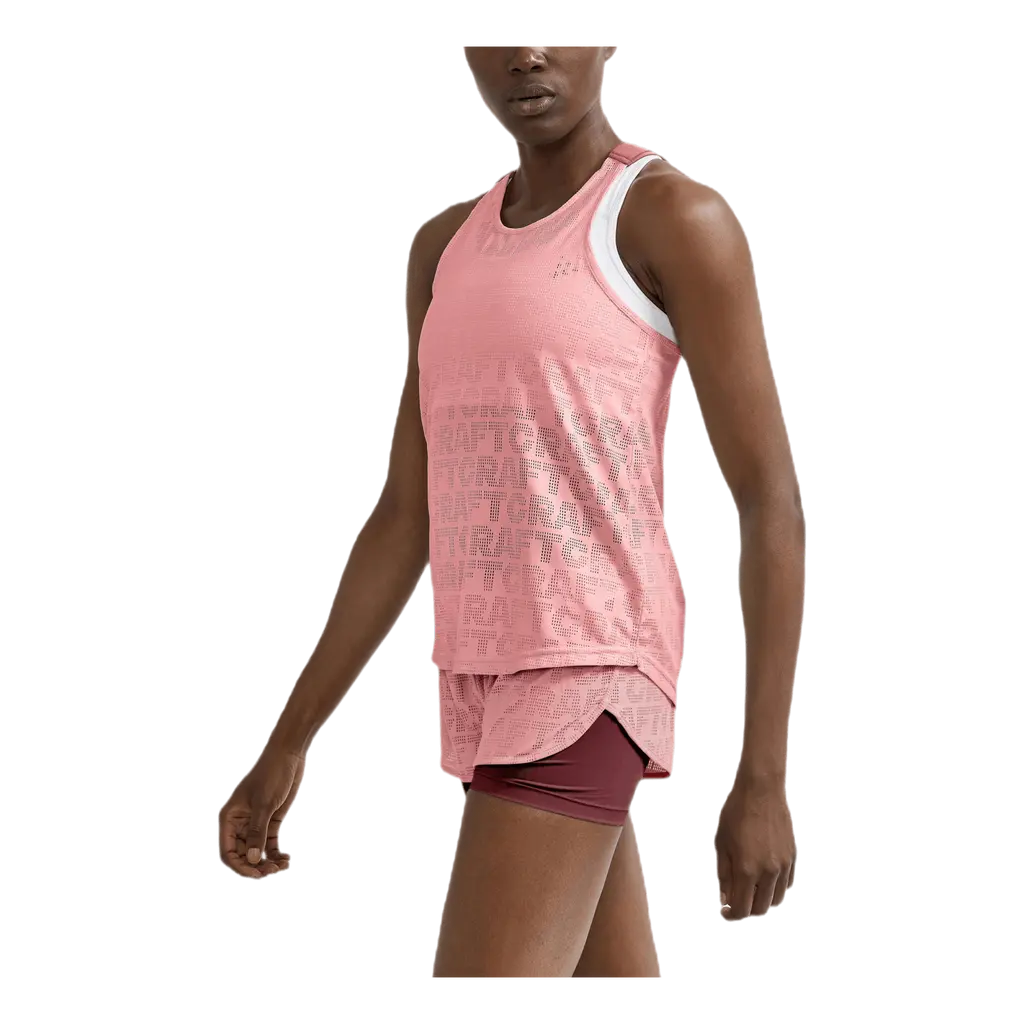 Core Charge Logo Singlet Pink