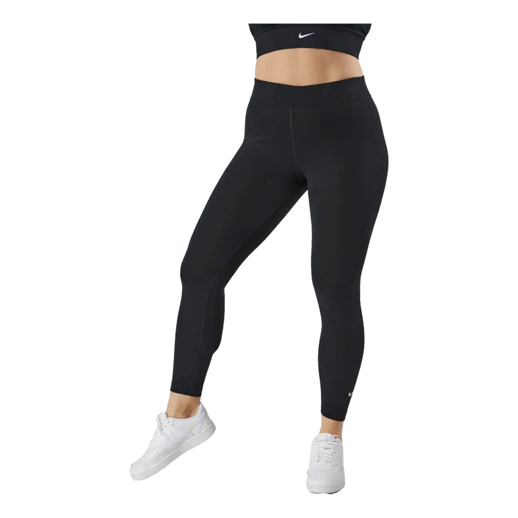 Sportswear Essential Women's 7/8 Mid-Rise Leggings BLACK/WHITE