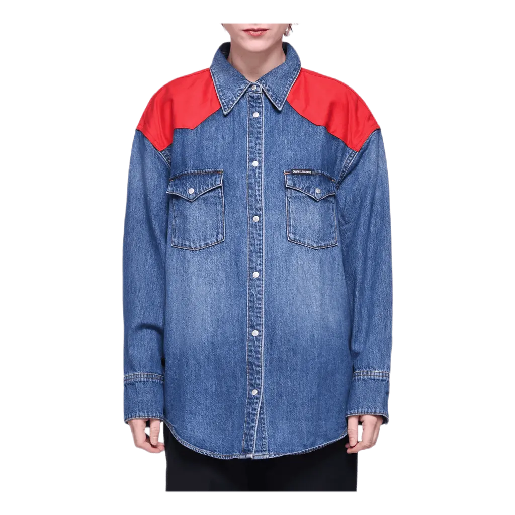 Oversized Foundation Shirt Blue