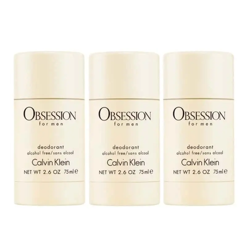 3-pack Calvin Klein Obsession For Men Deostick 75ml - StylingAgenten Norge