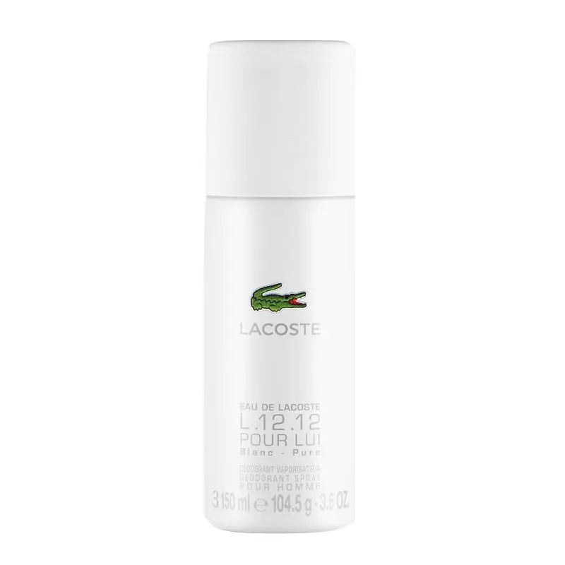Lacoste Eau De Lacoste L.12.12 Blanc Deo Spray 150ml - StylingAgenten Norge