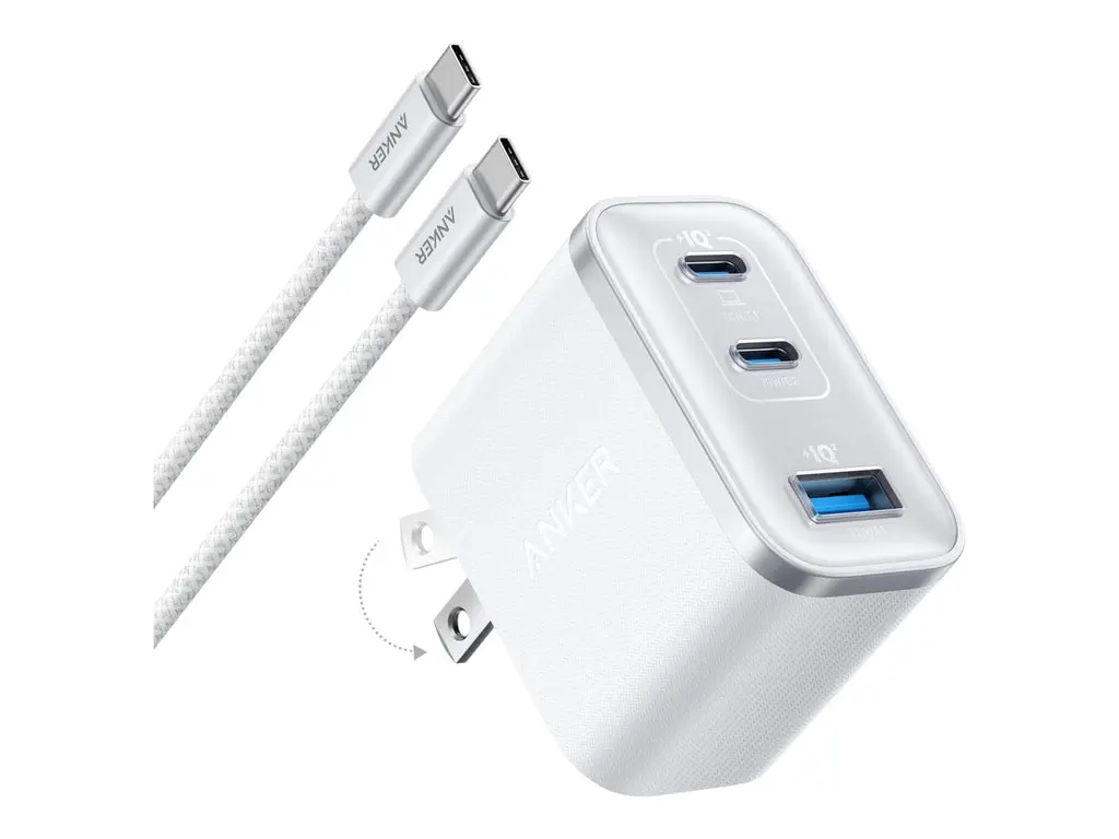 Anker 70W Strømadapter USB-C - Hvit