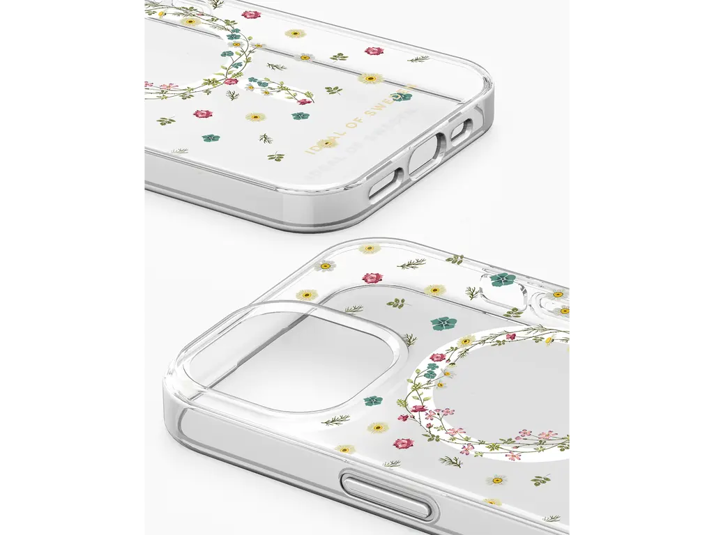 iDeal Mobildeksel iPhone 17e/16e/15/14/13 Magsafe - Gjennomsiktig Floral