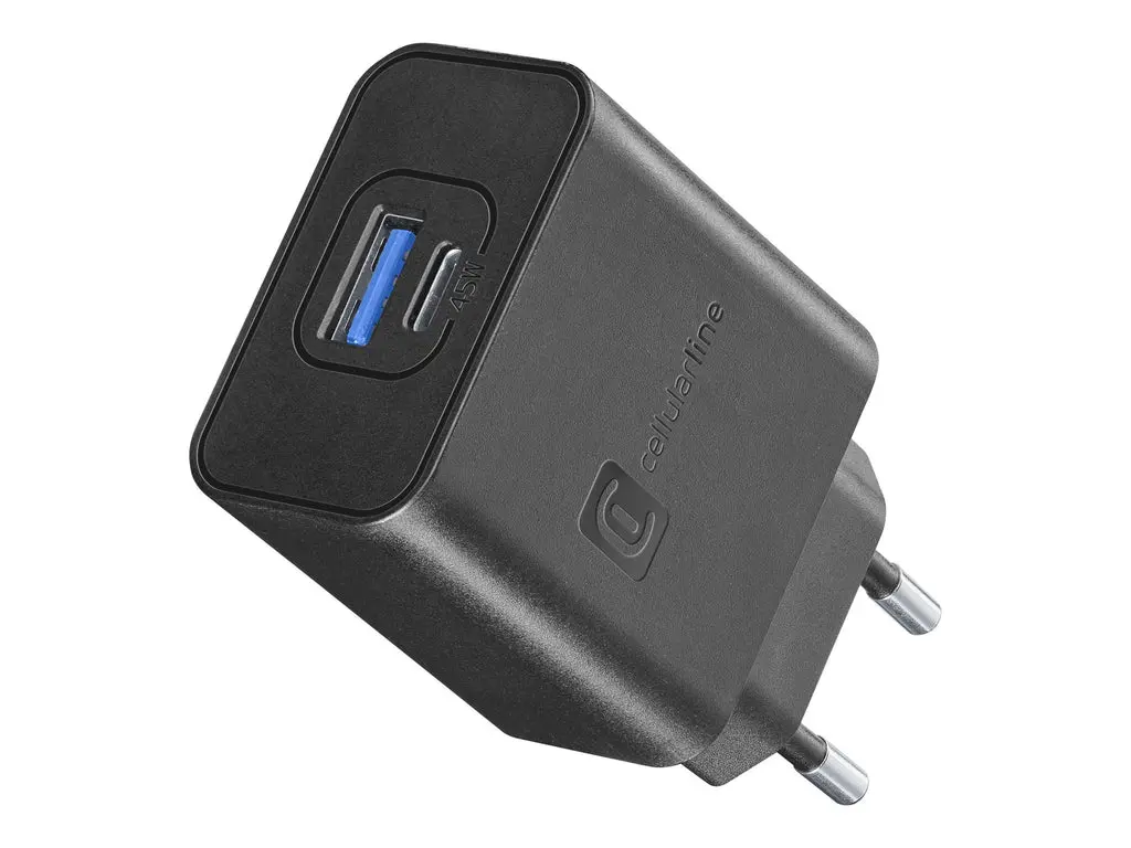 CellularLine Dual 45W Strømadapter USB-C