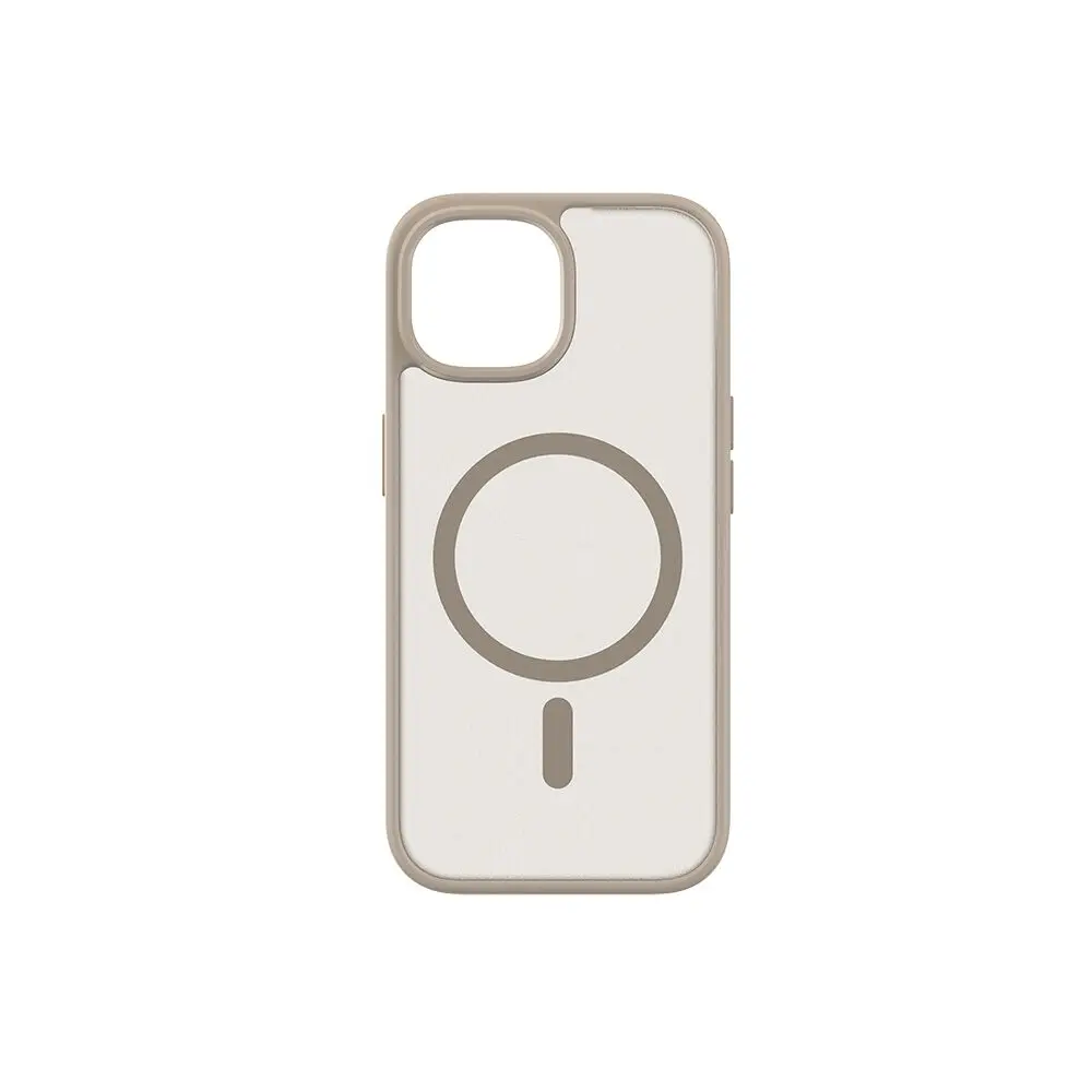 Frosted TPU-deksel iPhone 17e/16e/15/14/13 Magsafe - Beige