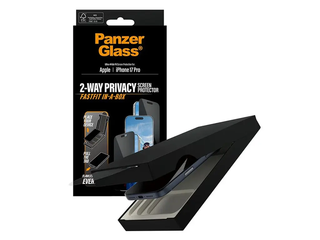 PanzerGlass Privacy FastFit Skjermbeskyttelse iPhone 17 Pro