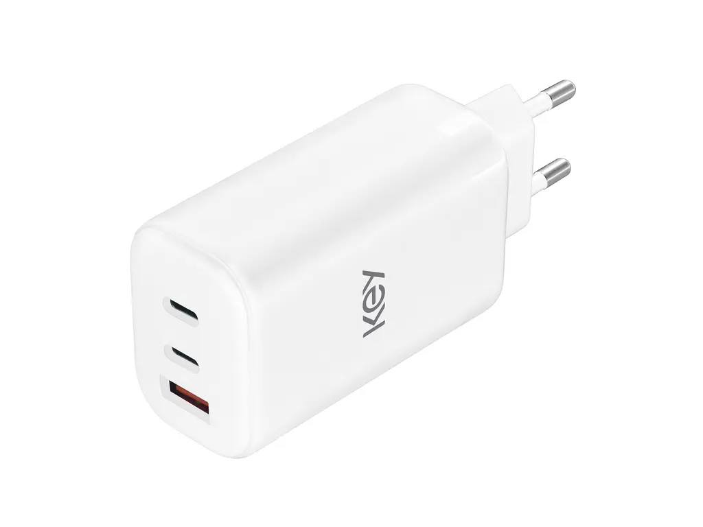 Key 65W Trio Strømadapter 2 x USB-C + USB-A
