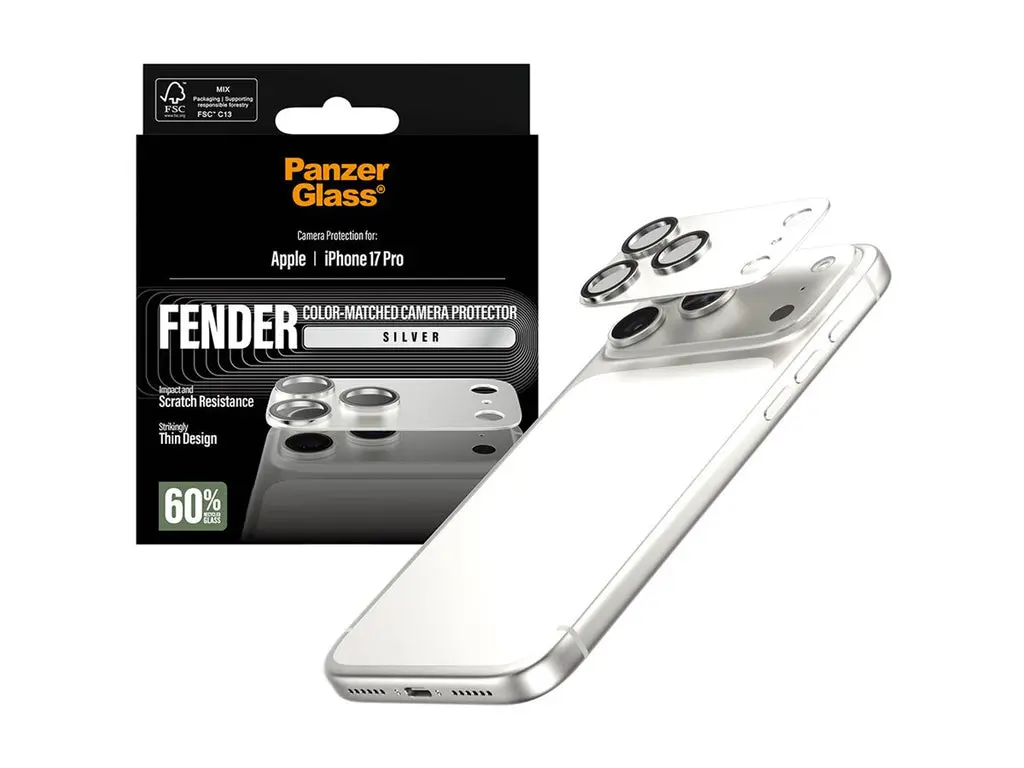 PanzerGlass Fender Linsebeskyttelse iPhone 17 Pro - Sølv