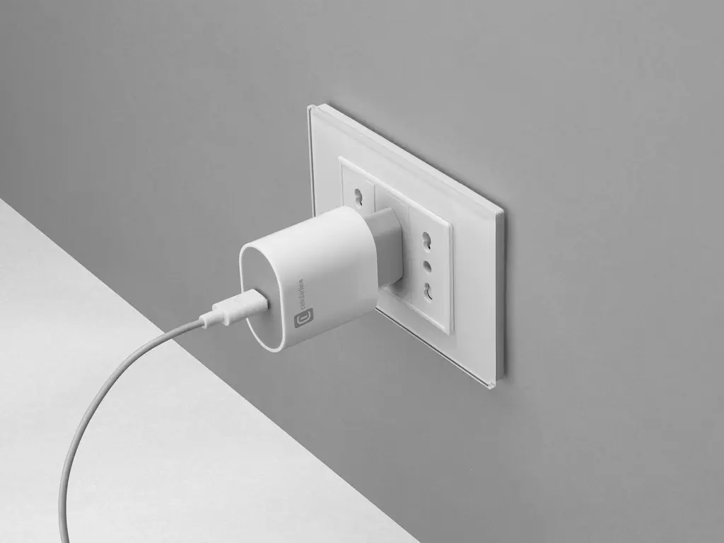 CellularLine 20W Strømadapter USB-C - Hvit