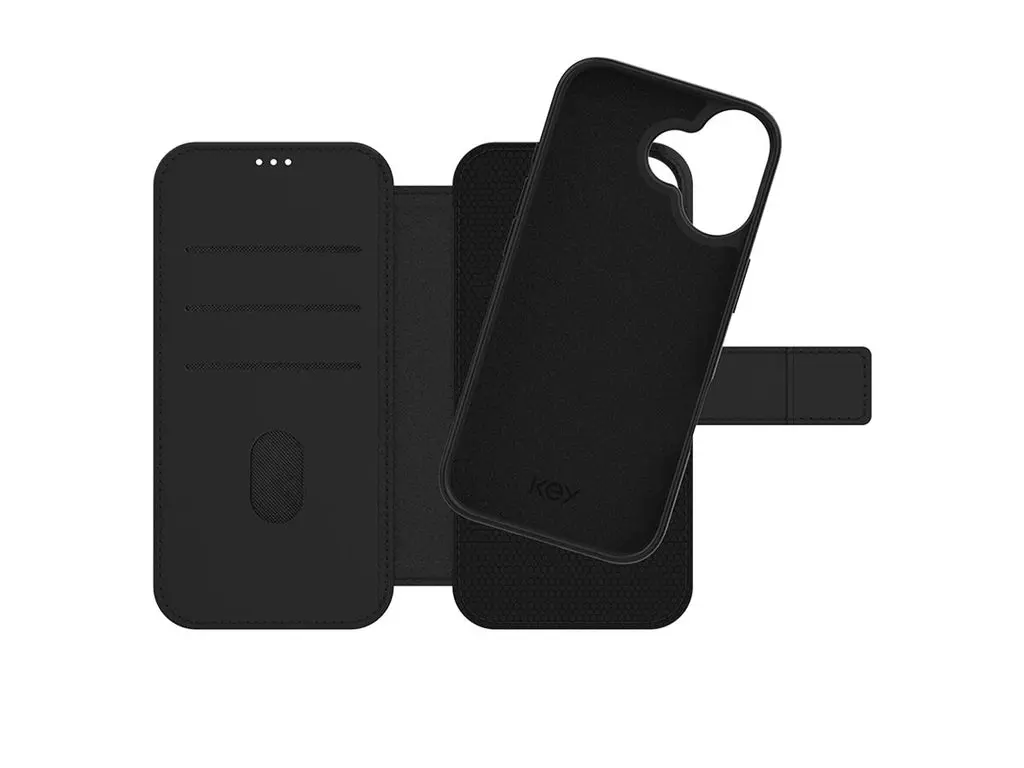 Lommebok med magnetdeksel iPhone 17 - Svart