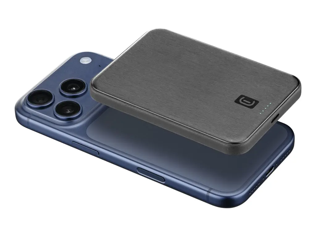 CellularLine Mag Airy Powerbank m/Qi2 Trådløs lading 5000 mAh