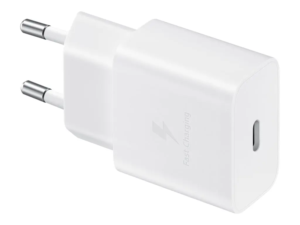 Samsung 15W Strømadapter m/kabel - Hvit