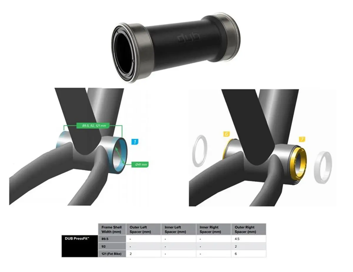 SRAM Bottom bracket DUB Pressfit 89/92mm