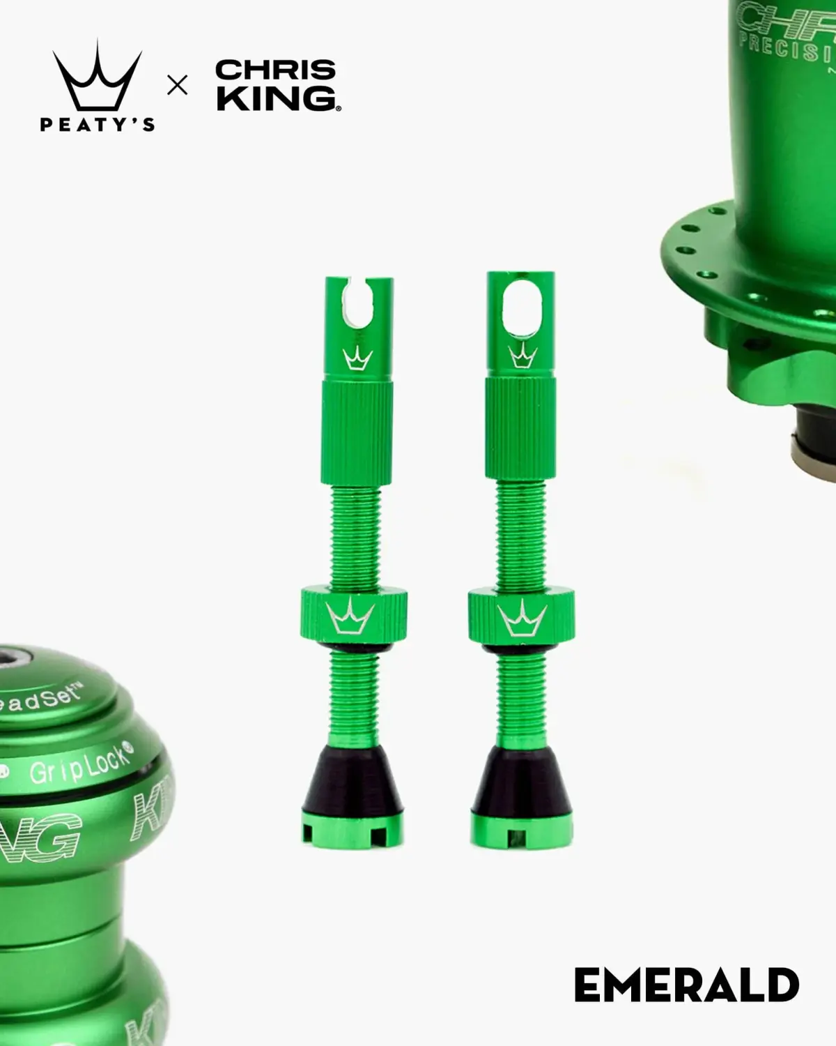 Peaty's Chris King Tubeless Valves 42mm