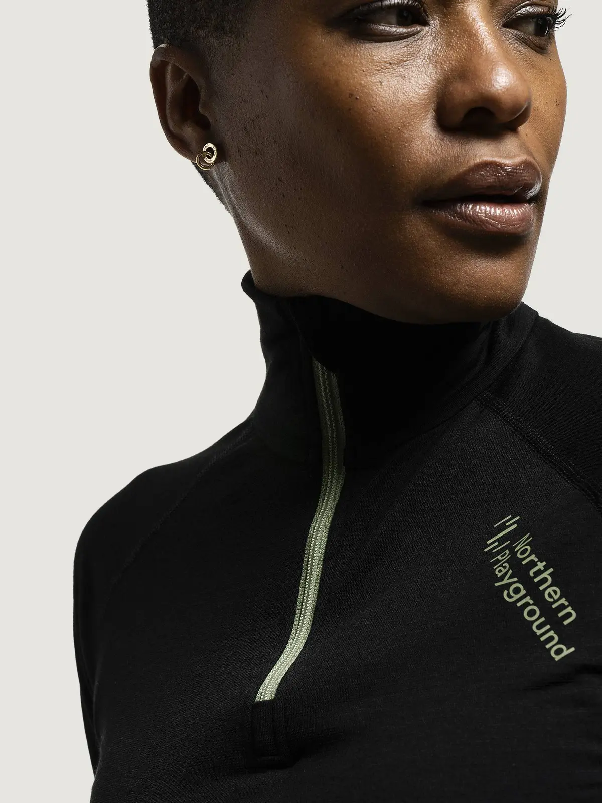 Northern Playground Zipneck Wool W's