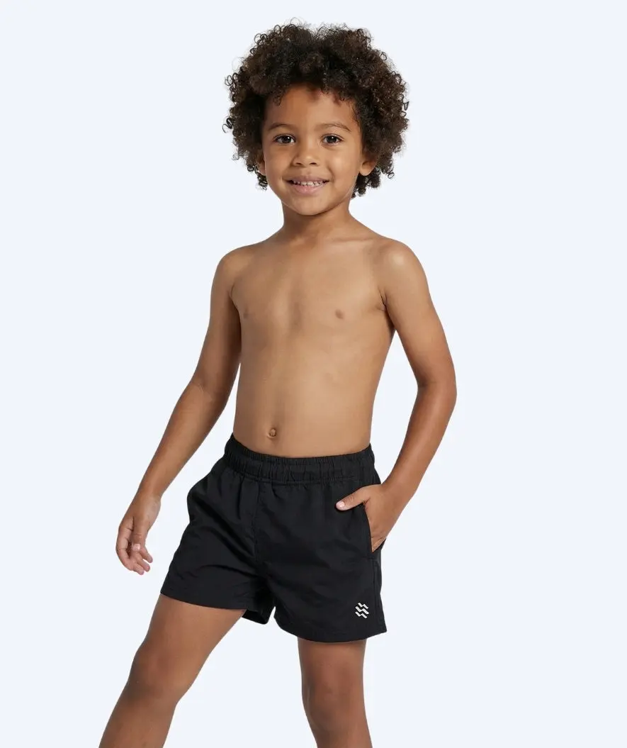 Watery badeshorts til gutter - Waverly - Svart