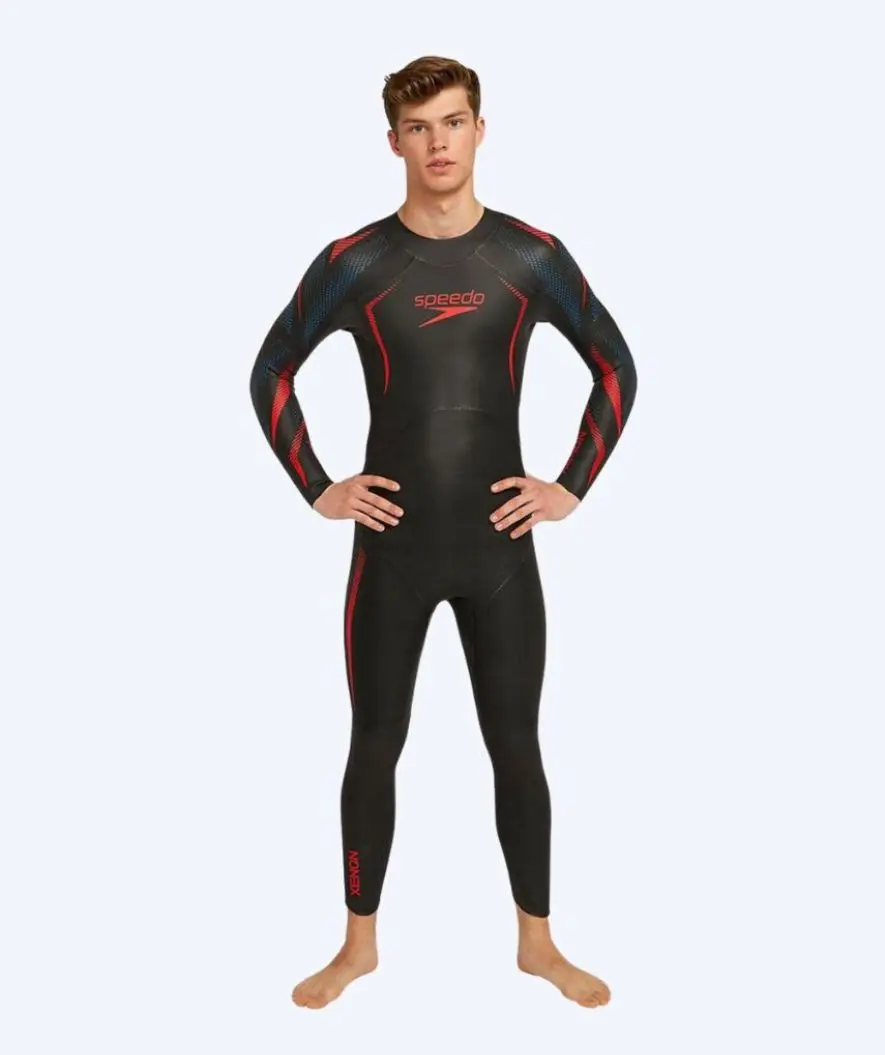Speedo våtdrakt til menn - Xenon - Svart/rød