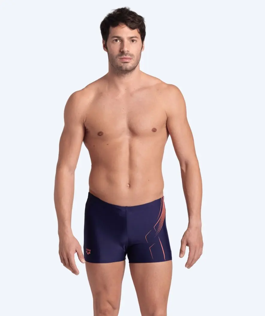 Arena trunks til menn - Dive - Mørkeblå/oransje