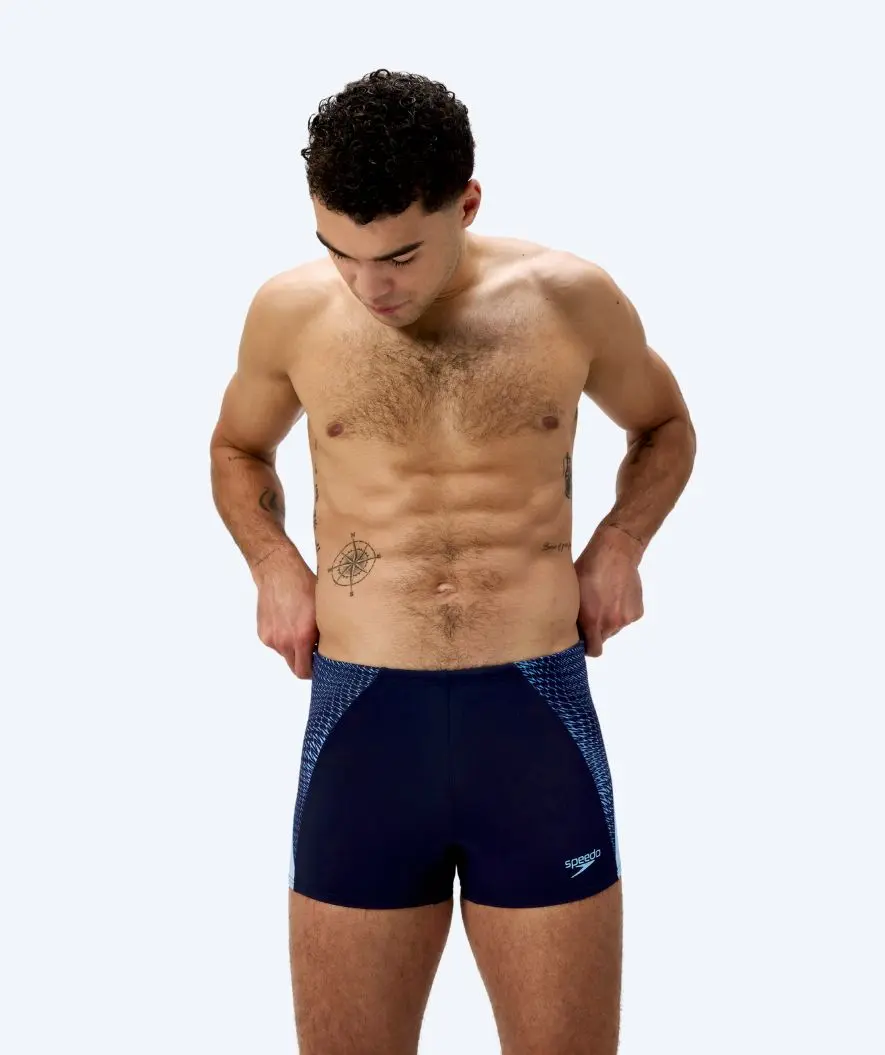 Speedo aquashorts til menn - Endurance Max Splice - Mørkeblå/blå