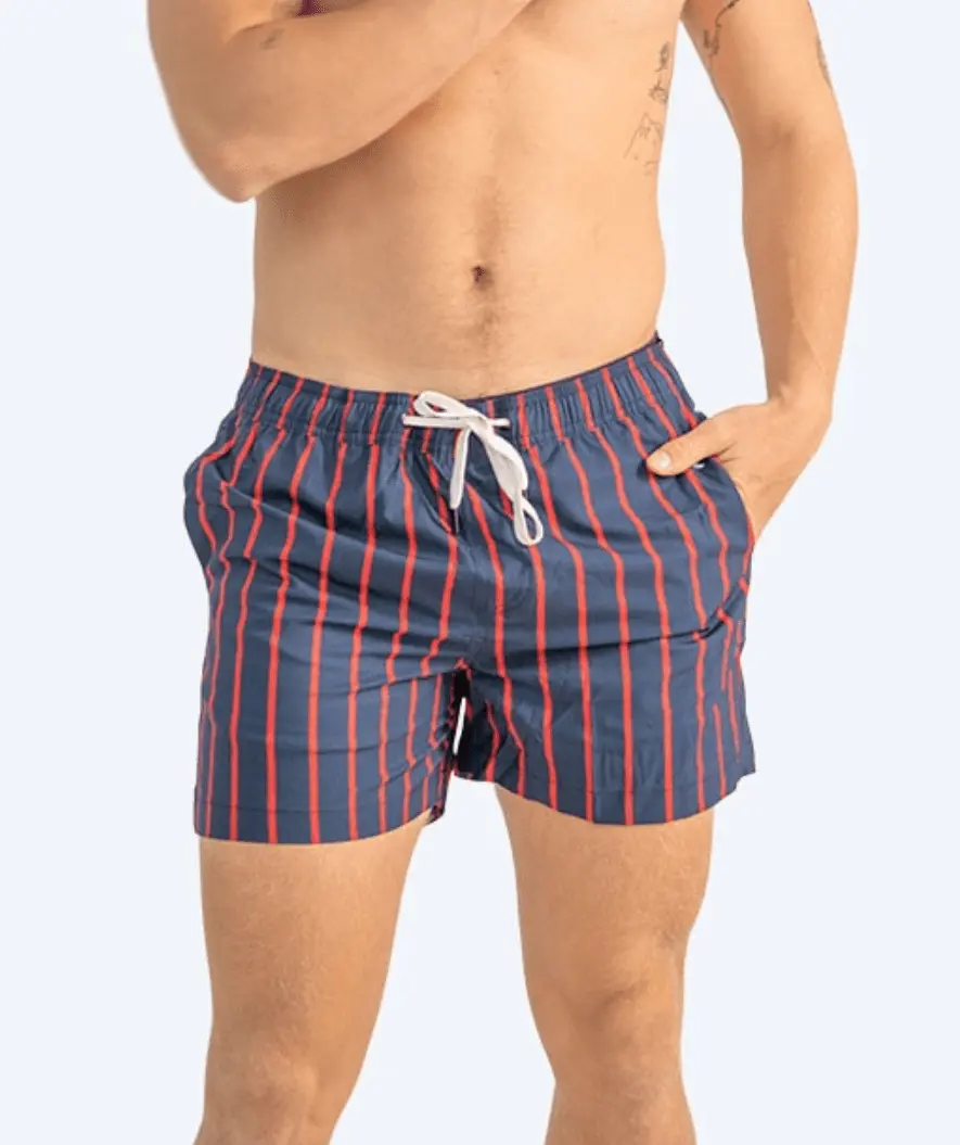 Watery badeshorts til menn - Marilla Eco - Mørkeblå/rød