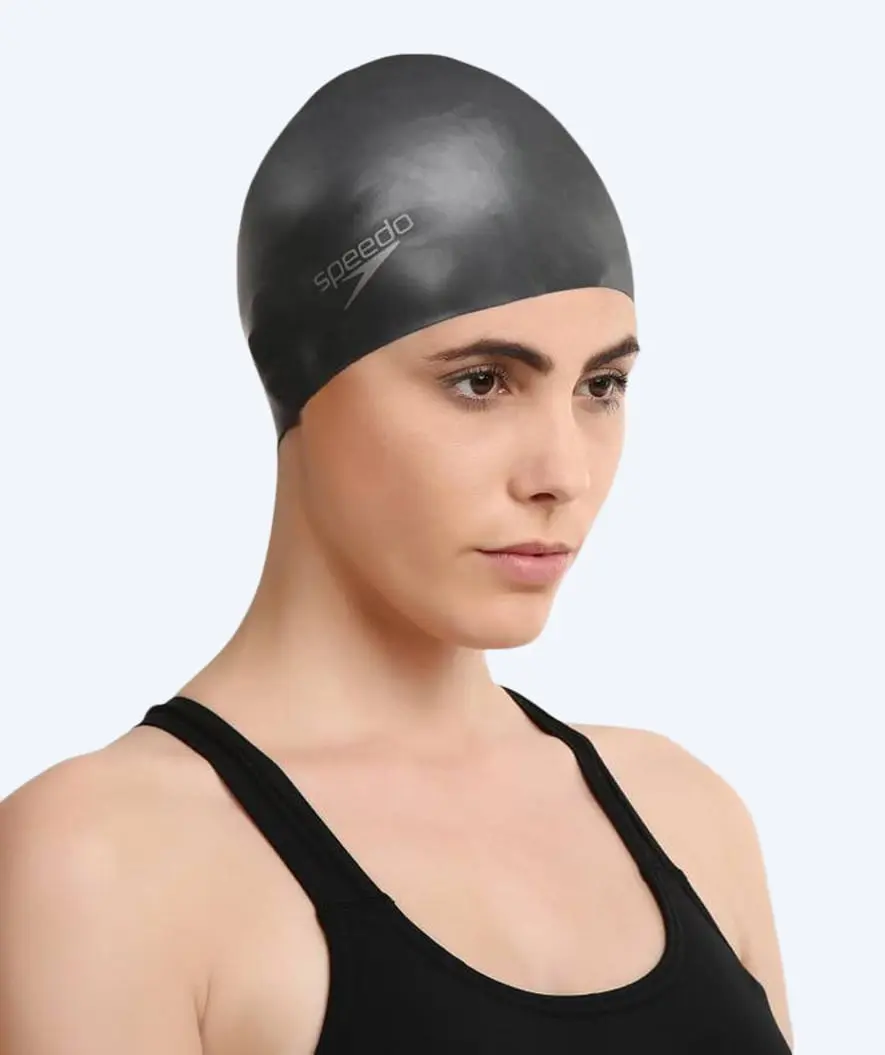 Speedo badehette til langt hår - Svart