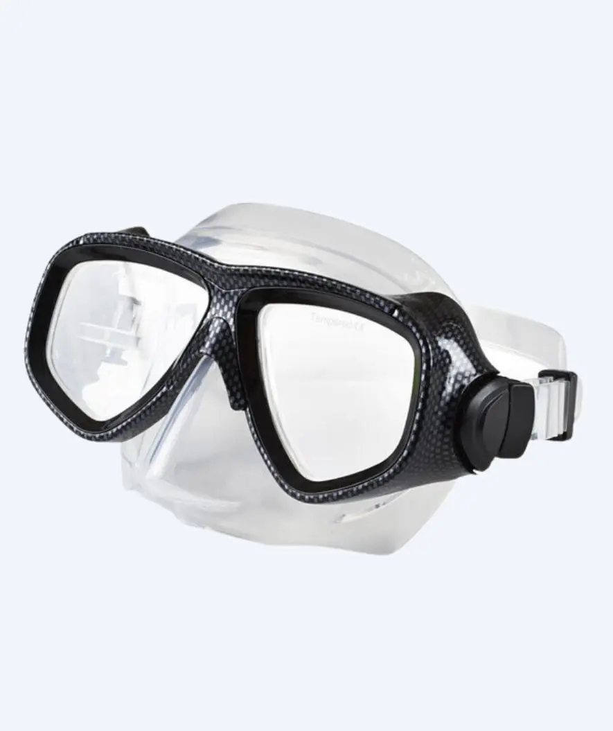 Primotec dykkermaske med styrke - M80 (+1.0 - -8.0) - Svart