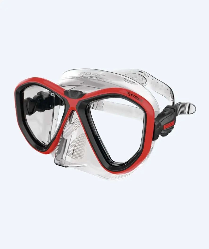 SEAC dykkemaske til voksne - Symbol - Rød