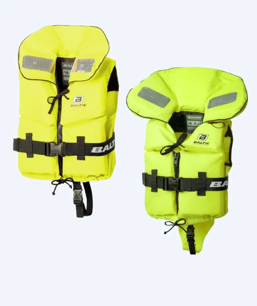 Baltic redningsvest til barn - Split Front - UV-gul