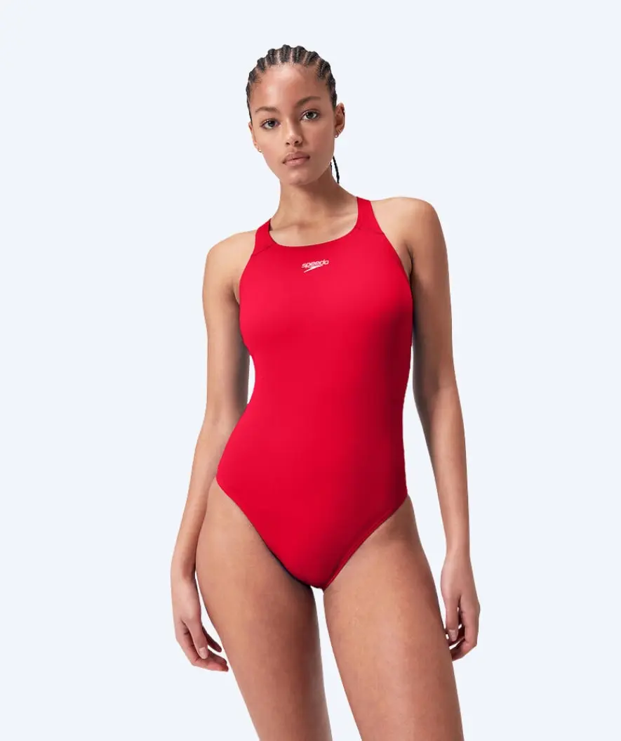 Speedo badedrakt til damer - Essential Medalist - Rød