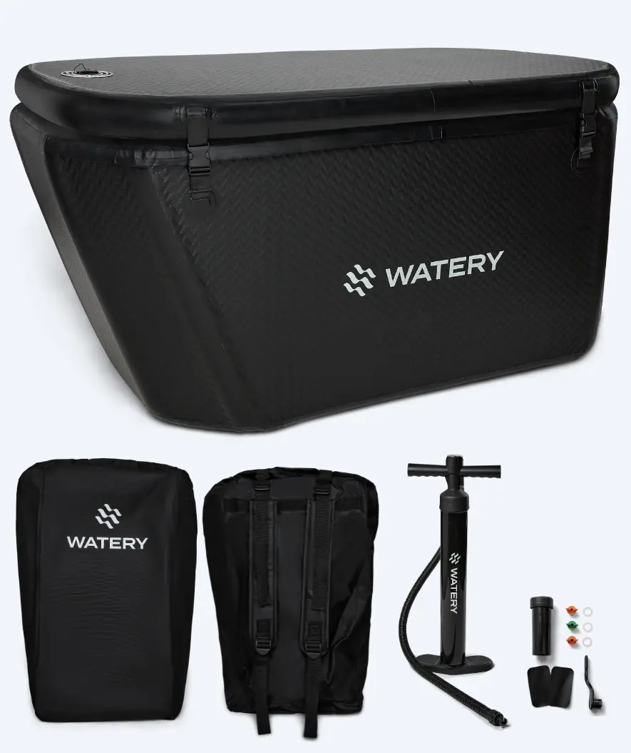 Watery oppblåsbart isbadekar - Ace - Svart