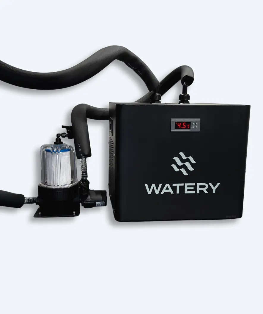 Watery vannkjøler til isbad - Dense Cooler - Svart