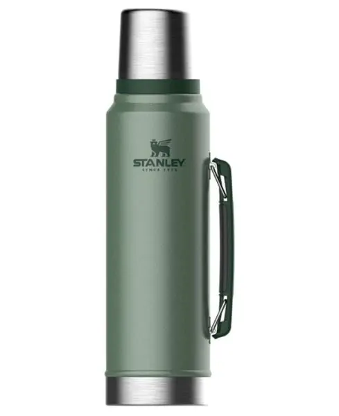 Classic Vacuum Bottle 1L Hammertone Green