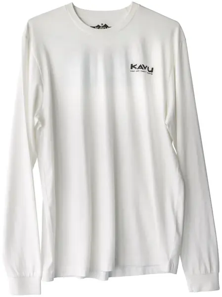 M's Ls Etch Art Long Sleeve Tee Off White