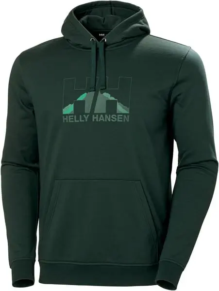 M's Nord Graphic Pull Over Hoodie Darkest Spruce