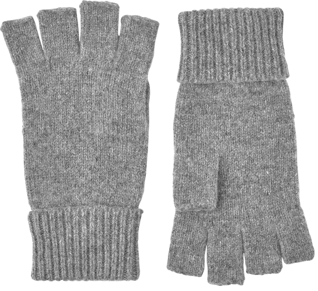 Basic Wool Half Finger Grå