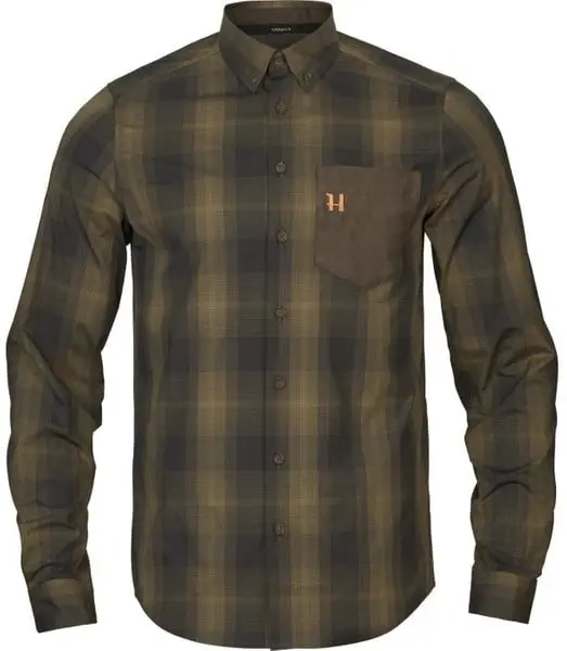 Akkan Shirt Willow Green/Shadow Brown
