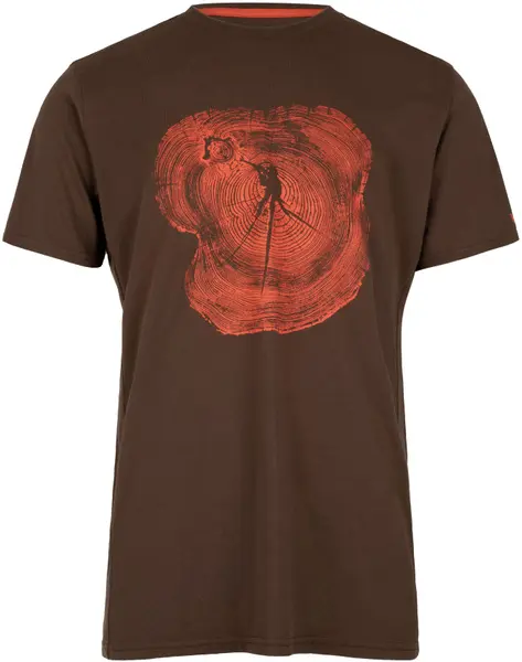 Bullseye Wood T-shirt Slate Brown