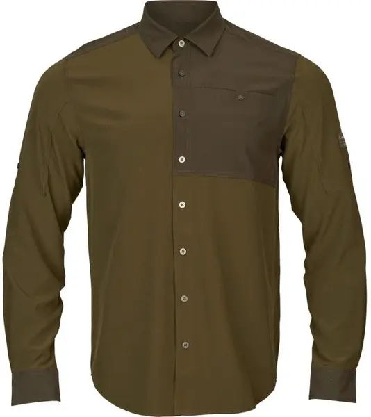 Logmar weight L/S Shirt Dark Olive/Willow Green