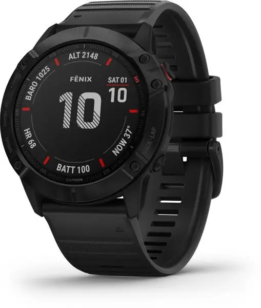 Fenix 6X Pro Black with Black Band