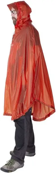 Bike + Hike Poncho Dark Lava
