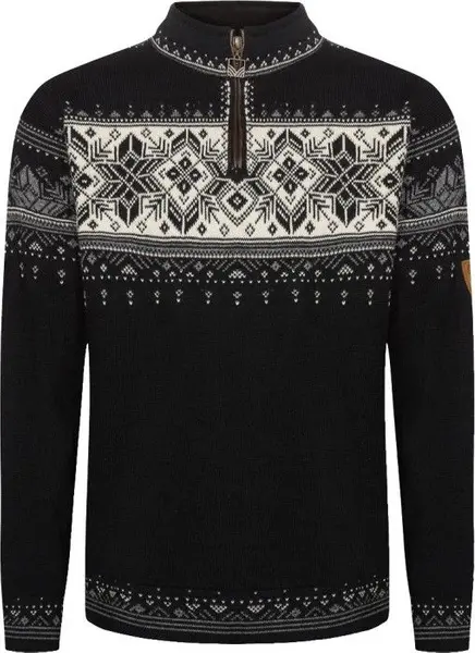 Blyfjell Unisex Sweater Black Smoke Off-White Light Charcoal