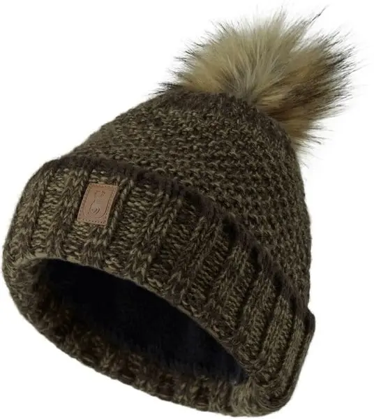 Lady Knitted Hat Art Green