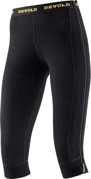 Wool Mesh Woman Zip-Off Capri Black