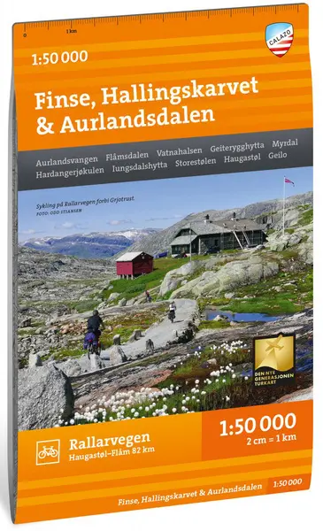 Turkart Finse, Hallingskarvet & Aurlandsdalen, 1:50 000