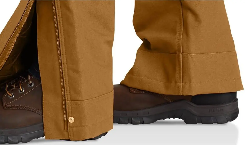 Carhartt M's Firm Duck Insulated Bib Overall Carhartt Brown