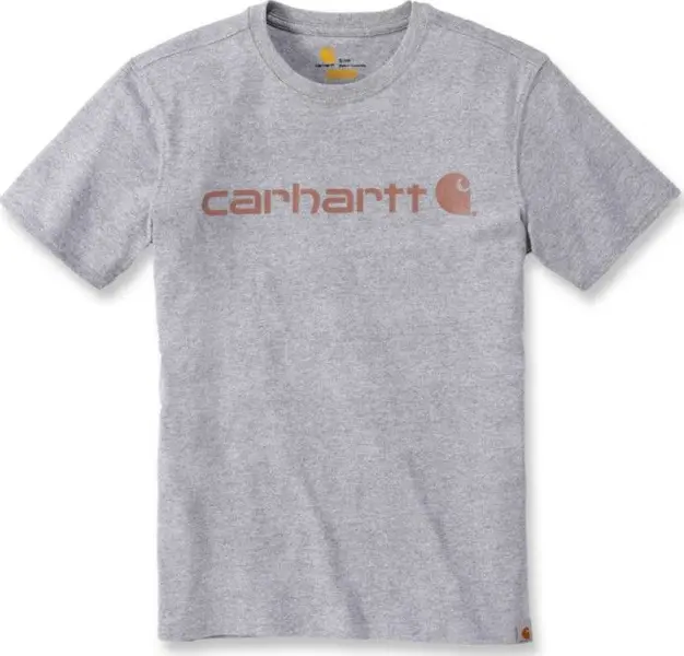 Carhartt W's Workwear Core Logo S/S T-Shirt Heather Grey