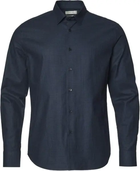 Huxley Shirt Men Navy Checked