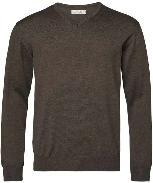 Aston Pullover Men Leather Brown