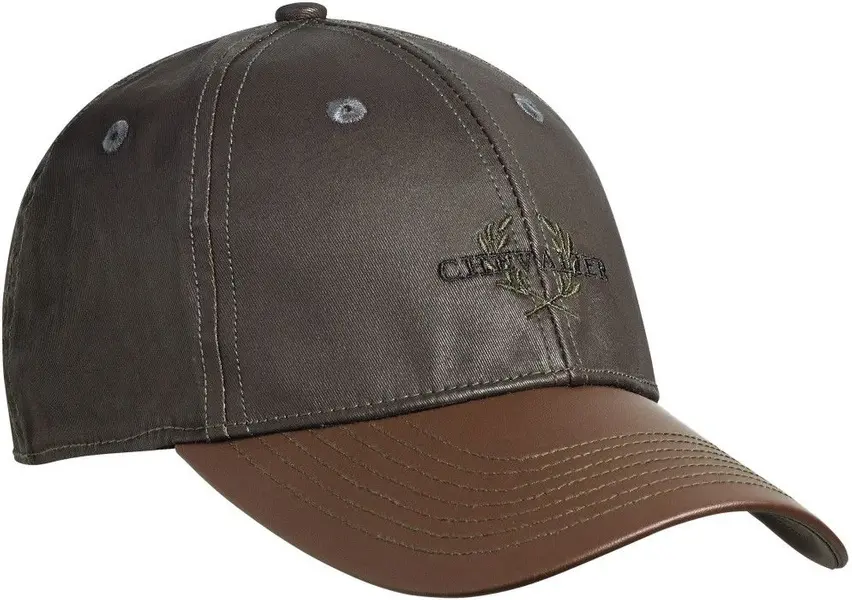 Vintage Cap Faux-Leather Brim Brown